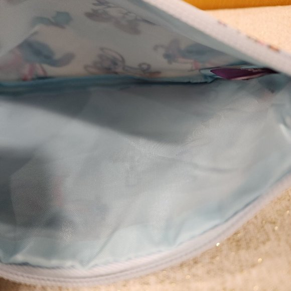 Bioworld Disney Stitch and Angel Holiday Jammies Cosmetic Bag Makeup Pouch NEW - Picture 11 of 11